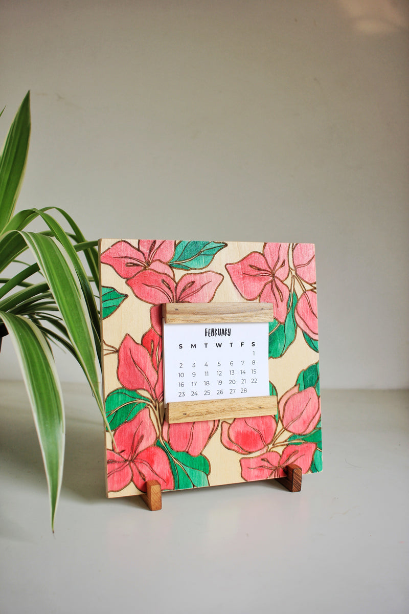 Bougainvillea Desk Calendar