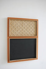 Rattan Pinboard + Chalkboard