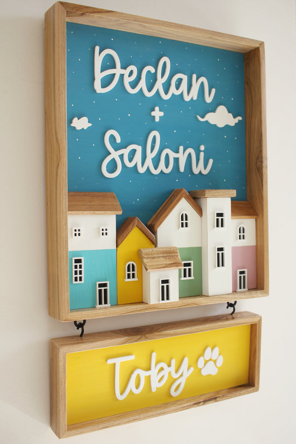 Pastel Home Sign