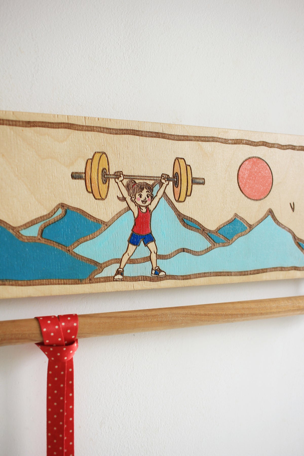 Strong Girl Medal Hanger