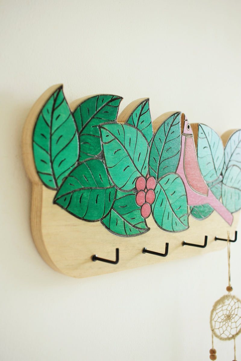 Bird & Leaves Key Hanger