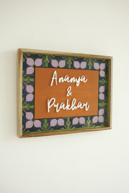 Floral Tile Sign