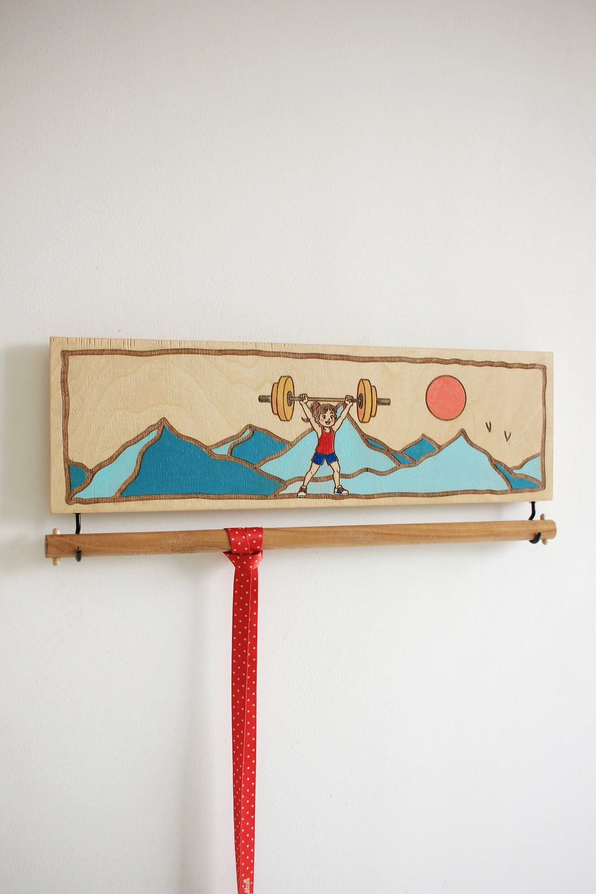 Strong Girl Medal Hanger