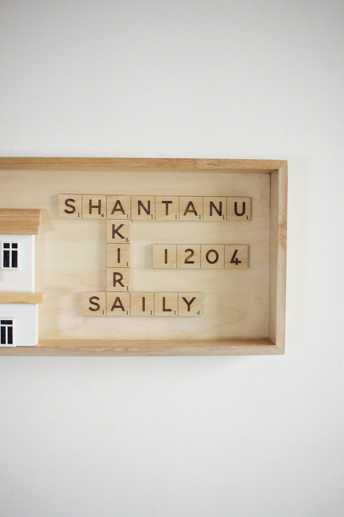 Scrabble House Sign