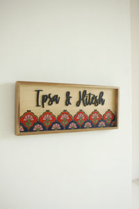 Floral Scallop Sign