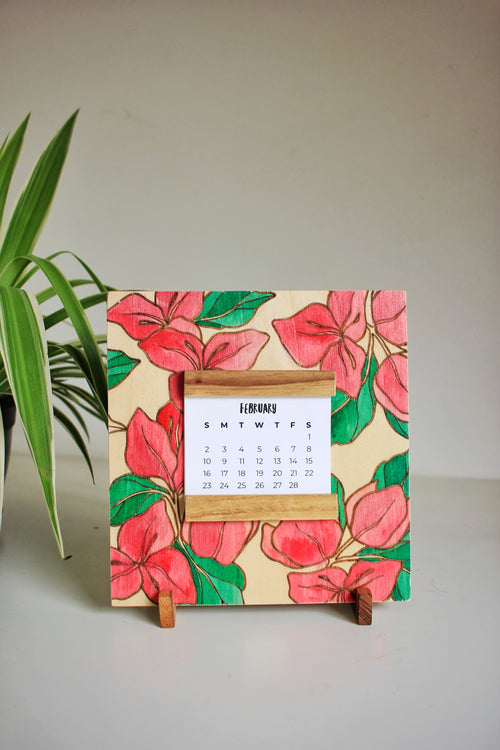 Bougainvillea Desk Calendar