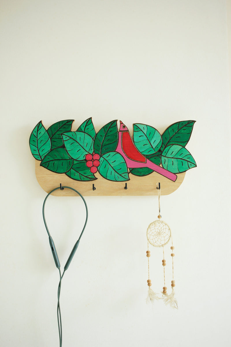 Bird & Leaves Key Hanger