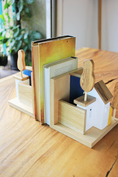 Coloured Cottage Bookend